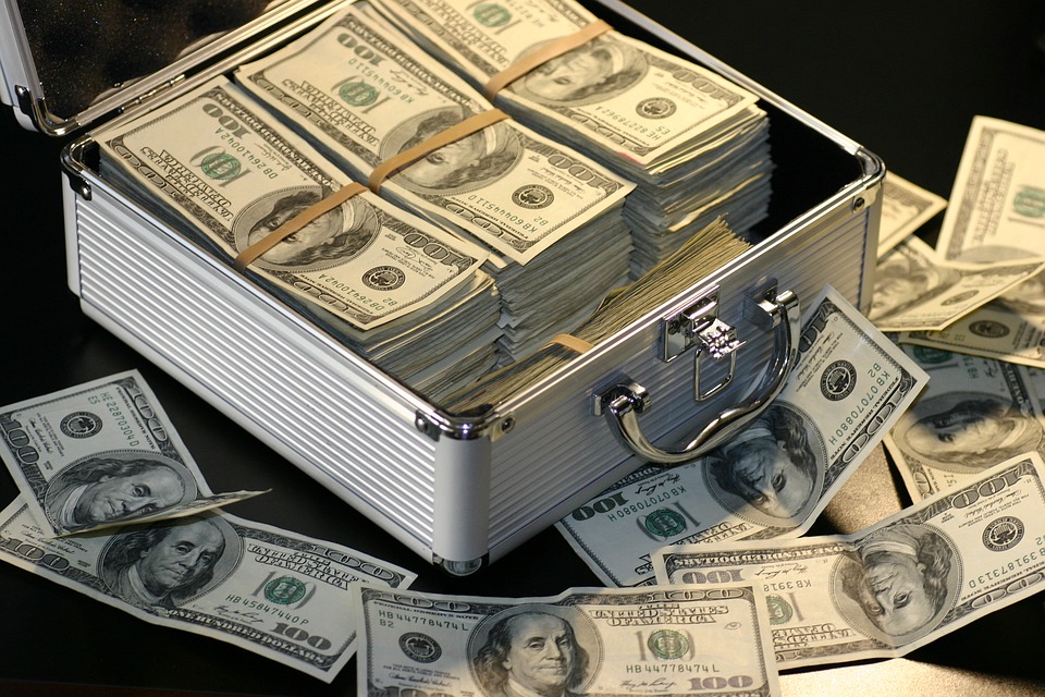 Case full of money